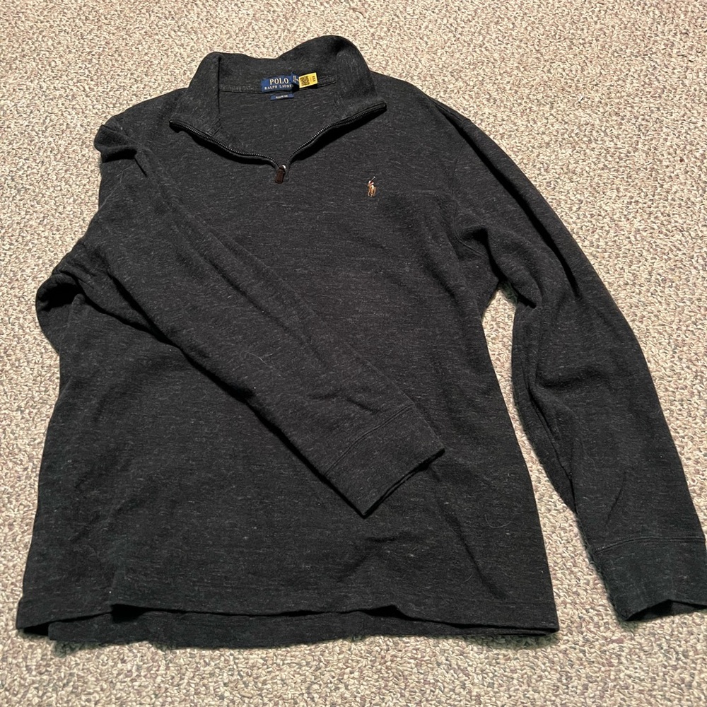 Ralph Lauren Charcoal Estate Rib Shirt